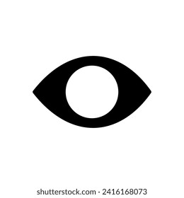 Eye icon vector. Eye vector icon. Look and Vision icon. 