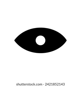 Eye icon vector. Eye vector icon. Look and Vision icon. 