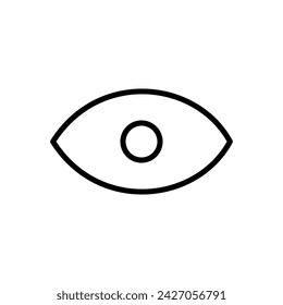 Vector de icono de ojo. Icono de vector de ojo. Icono de Look and Vision. 