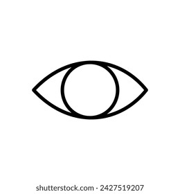 Eye icon vector. Eye vector icon. Look and Vision icon. 