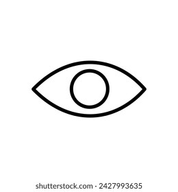 Eye icon vector. Eye vector icon. Look and Vision icon. 
