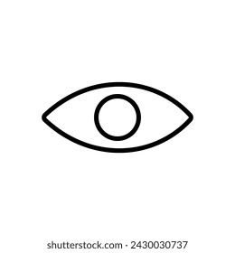Eye icon vector. Eye vector icon. Look and Vision icon. 