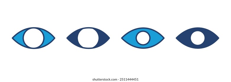 Eye icon vector. Eye vector icon. Look and Vision icon. 