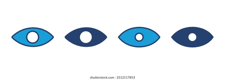 Eye icon vector. Eye vector icon. Look and Vision icon. 