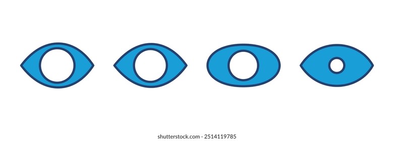 Eye icon vector. Eye vector icon. Look and Vision icon. 