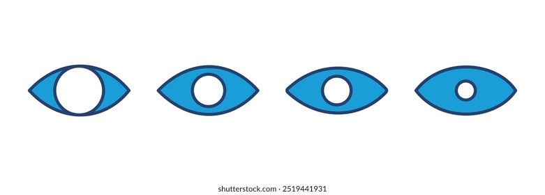 Eye icon vector. Eye vector icon. Look and Vision icon. 