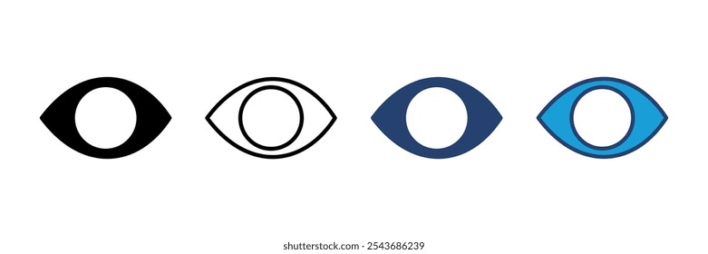 Eye icon vector. Eye vector icon. Look and Vision icon. 
