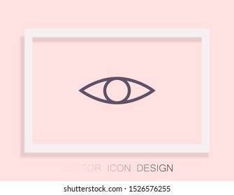 Eye icon - vector . Lorem Ipsum Illustration design