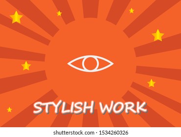 Eye icon - vector . Lorem Ipsum Illustration design