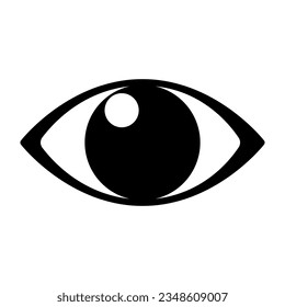 Eye icon vector on trendy style for design and print