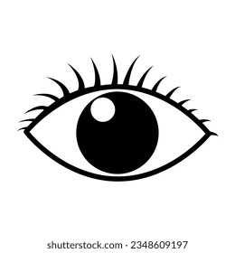 Vector de iconos oculares en estilo de moda para diseño e impresión
