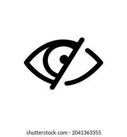 Eye icon vector. optic illustration sign. open symbol. see logo.