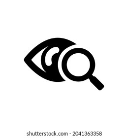 Eye icon vector. optic illustration sign. open symbol. see logo.
