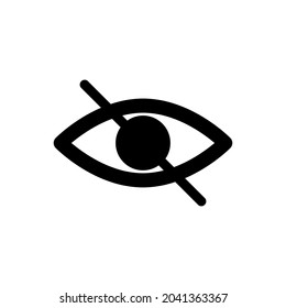 Eye icon vector. optic illustration sign. open symbol. see logo.