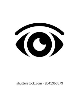 Eye icon vector. optic illustration sign. open symbol. see logo.