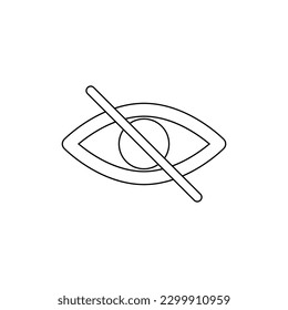 Eye icon vector. optic illustration sign. open symbol. see logo.
