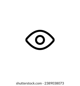 Vector de iconos oculares. vector de icono de esquema para aplicaciones web y móviles