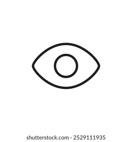 Eye icon Vector set outline