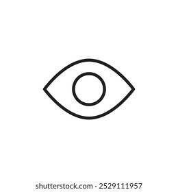 Eye icon Vector set outline