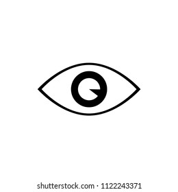eye icon vector sign