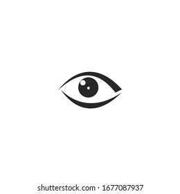 eye Icon vector sign isolated for graphic and web design. eye symbol template color editable on white background.