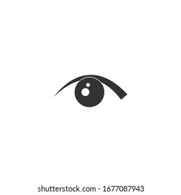 eye Icon vector sign isolated for graphic and web design. eye symbol template color editable on white background.