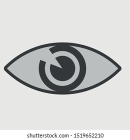 eye icon vector sign symbol for design
