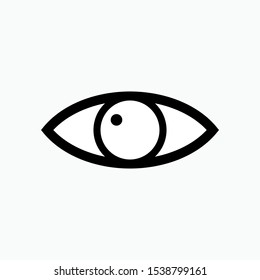 Eye Icon - Vector, Sign and Symbol for Design, Presentation, Website or Apps Elements.