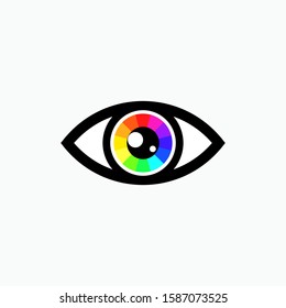 Eye Icon - Vector, Sign and Symbol for Design, Presentation, Website or Apps Elements.