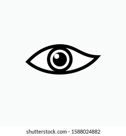 Eye Icon - Vector, Sign and Symbol for Design, Presentation, Website or Apps Elements.