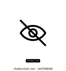 Eye Icon Vector - Sign or Symbol