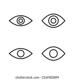 Augensymbol, Vektorgrafik. Augenzeichen und Augensymbol. Look and Vision Icon. 