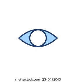 Eye icon vector. Eye sign and symbol. Look and Vision icon. 