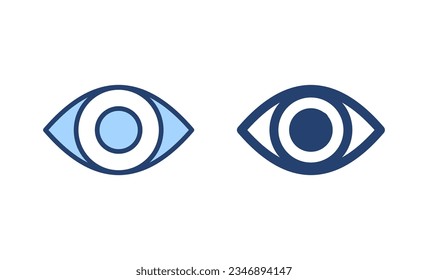 Augensymbol, Vektorgrafik. Augenzeichen und Augensymbol. Look and Vision Icon. 