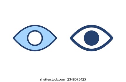 Eye icon vector. Eye sign and symbol. Look and Vision icon. 