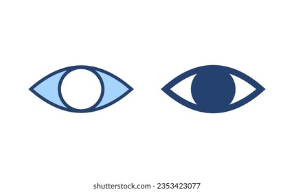 Eye icon vector. Eye sign and symbol. Look and Vision icon. 