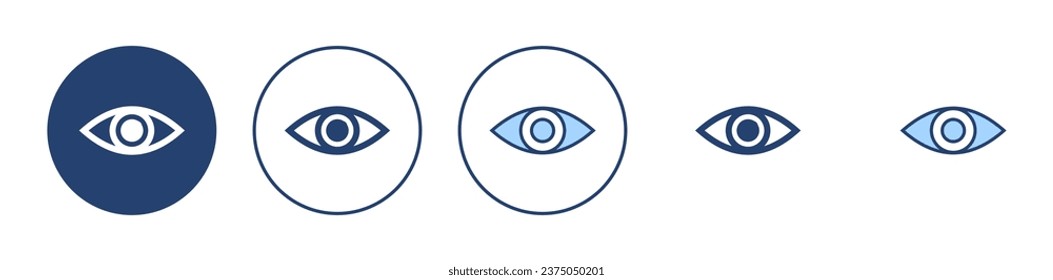 Augensymbol, Vektorgrafik. Augenzeichen und Augensymbol. Look and Vision Icon. 
