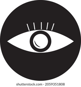 Signo vectorial de iconos oculares y símbolos