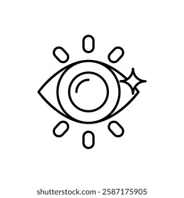 Eye icon vector stock illustration