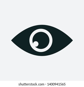Eye icon vector style illustration