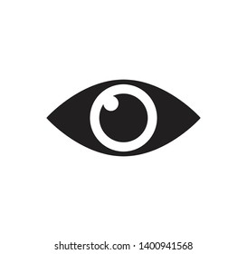 Eye icon vector style illustration