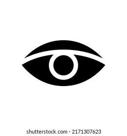 Icono ocular Símbolo de diseño Ilustración de diseño