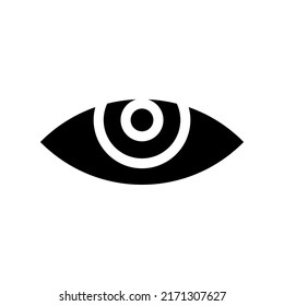 Icono ocular Símbolo de diseño Ilustración de diseño