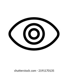 Icono ocular Símbolo de diseño Ilustración de diseño