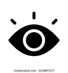 Icono ocular Símbolo de diseño Ilustración de diseño