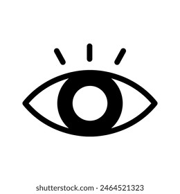 Ilustración de diseño de símbolo de Vector de icono de ojo