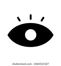 Ilustración de diseño de símbolo de Vector de icono de ojo