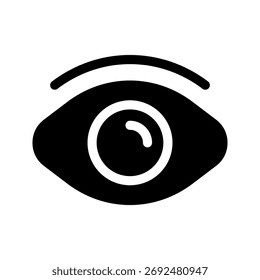 Ilustración de diseño de símbolo de Vector de icono de ojo