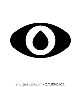 Illustration zum Entwurf eines Vektorsymbols des Auges