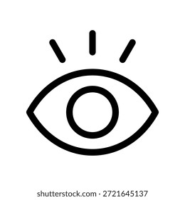 Ilustración de diseño de símbolo de Vector de icono de ojo